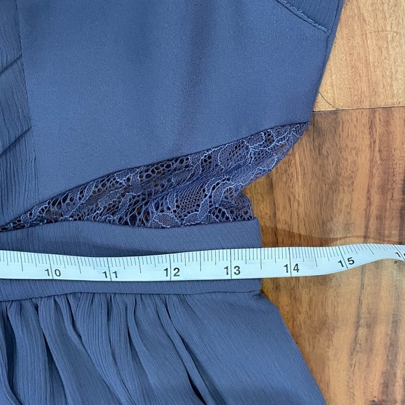 New BCBGeneration Lace Halter Long Maxi Dress Size 4 Purple Bridesmaid Prom. - Picture 9 of 12